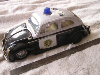 Vintage Volkswagen Bug VW Police Toy Car Japan | eBay