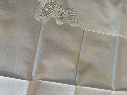 Tablecloth 116 X 66 And 12 Napkins READBattenberg Lace - Picture 16 of 20