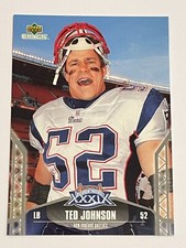 2005 Upper Deck Football Super Bowl #19 - Ted Johnson - New England Patriots