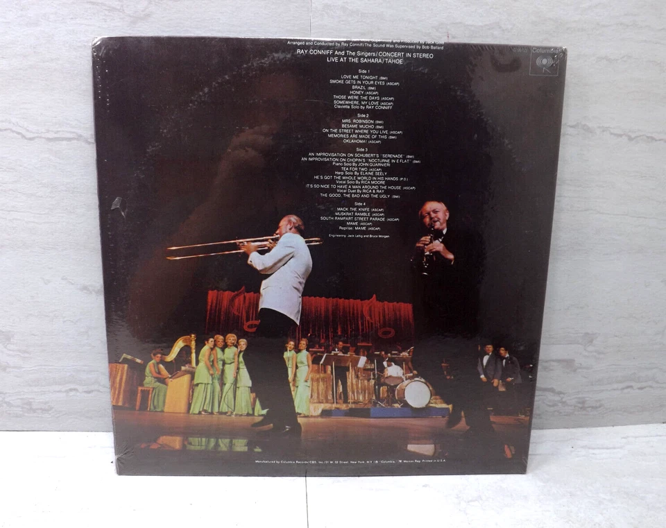 SEALED Ray Conniff's Live At The Sahara/Tahoe 2 Vinyl LP's Columbia G30122 M/EX - Image 2 of 2