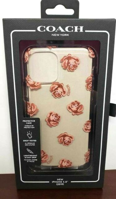 Coach Protective Case for iPhone 11 Pro Max Dreamy Peony Clear 