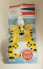 Kid's Reusable Drink Bottle BPA Free Animal 13 OZ. Foldable Attachable