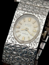 Vintage Sterling Silver Bracelet Strap & Case Summit Ladies Wristwatch Working