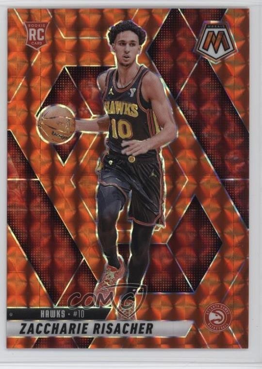 2024-25 Panini Mosaic Rookies Orange Prizm 120/249 Zaccharie Risacher #213 1l2