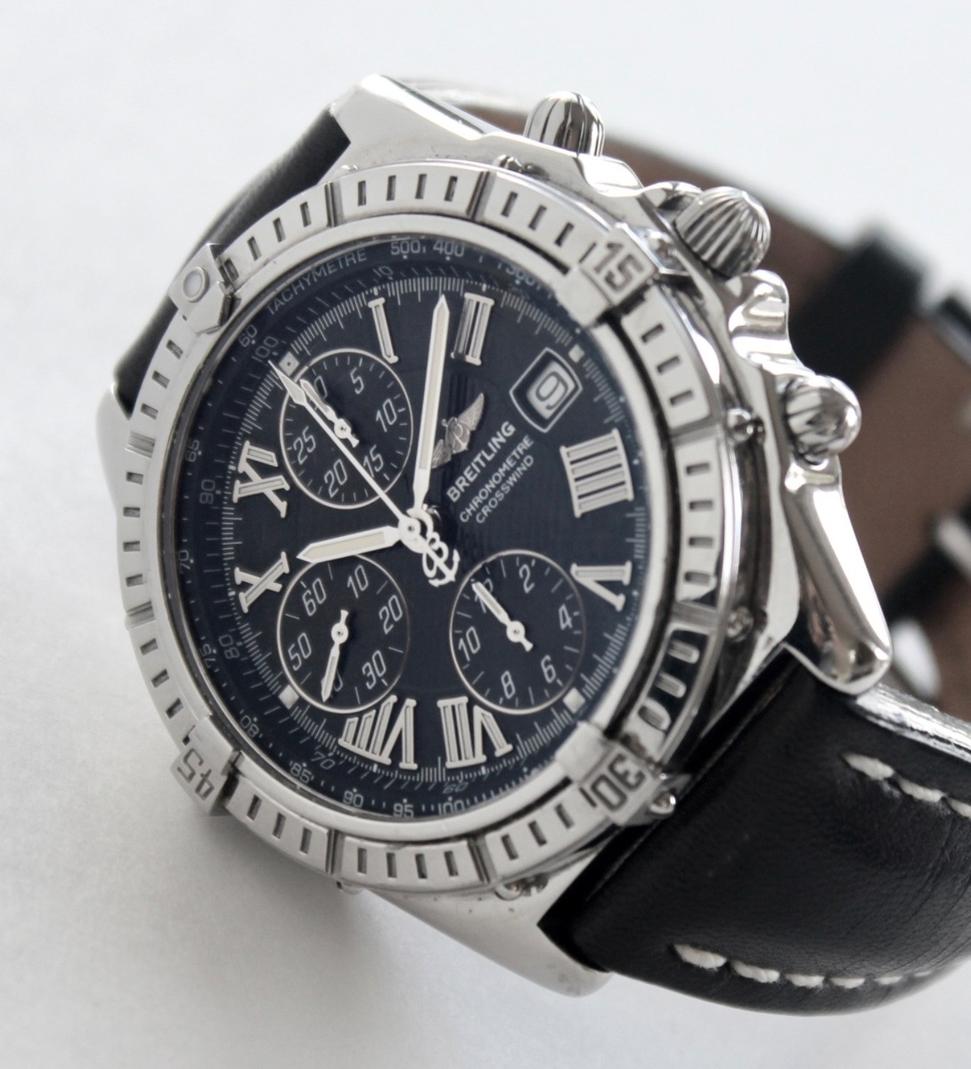 BREITLING Watch, A13355 CROSSWIND, 43mm, automatic chronograph