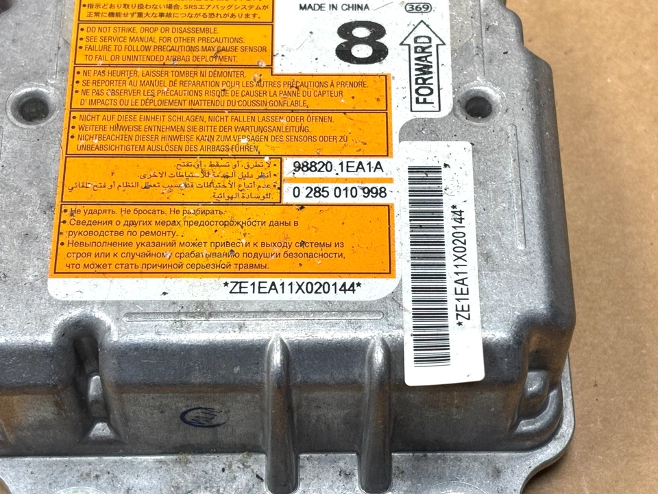 2012-2015 Nissan 370z Restraint Safety Diagnostic Control Module Unit PO36 OEM Foto 3 de 4