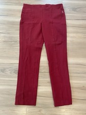 Nine West Women's Dress Pants Red Size L Elastic Waist