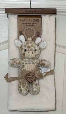 Dreamgro Baby Blanket and  Lullaby Travel Soother Plush Ivory Tan NEW