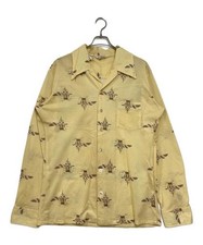 LANCER CALIFORNIA          70's open collar shirt yellow