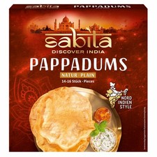 Sabita Pappadums dünngerollte Fladen zum Aus...