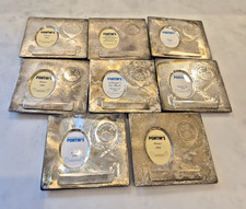 Vintage 1990s Pontins Holidays Winner Silver Plated Plaques 