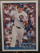 Topps 2025 75 Years Owen Caissie Chicago Cubs Rookie Card #T91-10