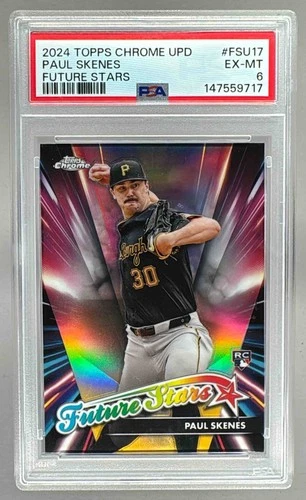147559717 Paul Skenes 2024 Topps Chrome Update #FSU-17 Future Stars RC PSA 6