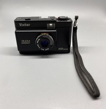Vivitar 35EM Black Auto Exposure Built-In Light Meter 35mm Compact Film Camera