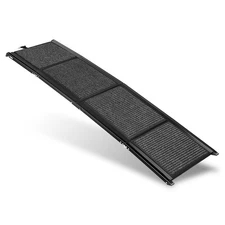 66.9" x 17.3" 150 lbs Load ‎Foldable Lightweight Black Non-Slip Pet Ramp Step