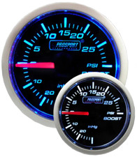 Prosport Gauges Performance Series Bluewhite 52mm 2-116 Mechanical Boost Gauge