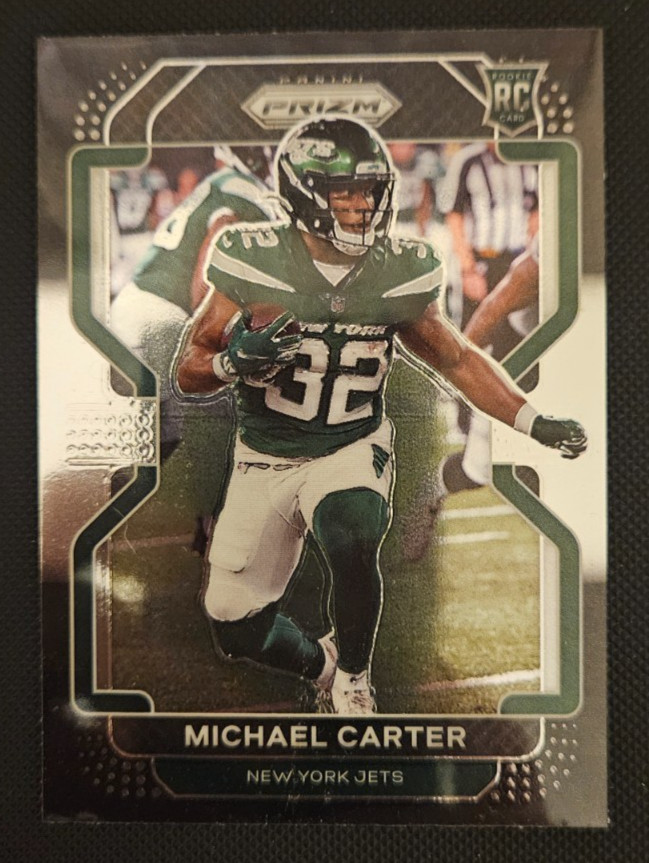 2021 Panini Chronicles Prizm Black #PB-20 Michael Carter RC!
