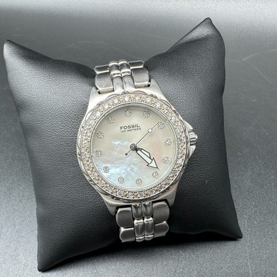 Damenuhr Fossil Blue AM-3479 Perlmutt Ziferblatt -Edelstahl