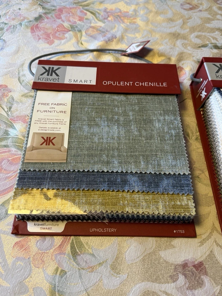 Kravet Smart Opulent Chenille & Performance Essential Textures II Fabric Samples - Image 2 of 4