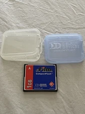 Delkin Devices 1GB CompactFlash CF Memory Card Camera Photography Photo Case 