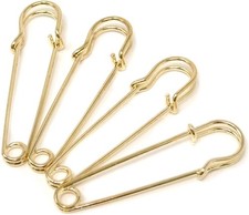 Honbay 30PCS 5cm/2Inch Brooches Heavy Duty Safety Pins for Blankets - Silver