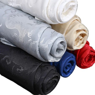 50x150cm Chinese Dragon Brocade Jacquard Fabric for Sewing Blouse Kimono Garment