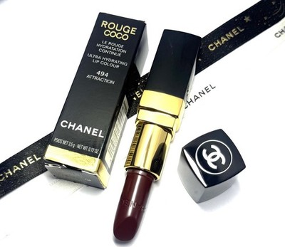 Chanel Rouge Coco Lipstick Ultra Hydrating Lip Color 494 Attraction