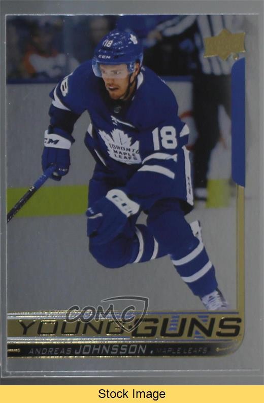 2018 Upper Deck Young Guns Silver Foil Andreas Johnsson #492 Rookie RC READ 01ks