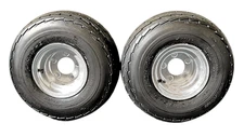 Antego 5-hole 8" x 7" Set of 2 Galvanized Trailer Wheel & Tire 215/60-8 (18.5x8.