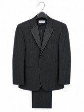 Men's Calvin Klein Unique Striped Black Tuxedo with Pants Size 40R 32W