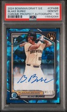 2024 1st Bowman Chrome Sapphire Blake Burke Auto Refractor /199 PSA 10 💎🔥
