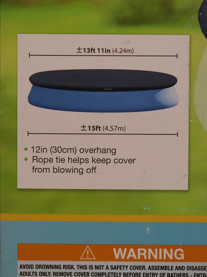 Intex Easy Set Swimming Pool Cover for 15-Foot Easy Set Pools(Pool Not Included) - Image 2 of 3