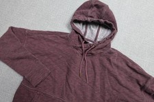Carhartt Hoodie Womens Medium 8/10 Purple Pullover Terry Kangaroo Pocket Logo