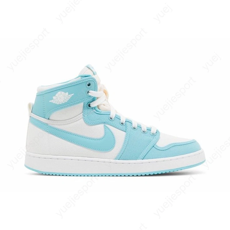 Nike AJKO 1 Bleached Aqua White Canvas High Top Sneaker 12.5 Official Look At The Air Jordan AJKO 1 High Bleached Aqua main image 4