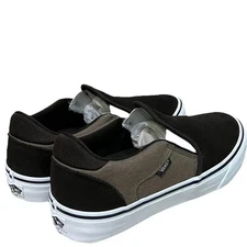 Vans Asher Deluxe Cozy Knit Coffee Men's Slip On Shoes Size 11.5 Black Skate New