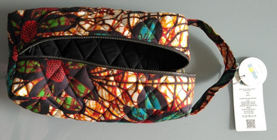 EDLER KULTURBEUTEL MALAWI KITENGE ANKARA STOFF BUNT LUXUS UNIKAT HANDMADE REISEN