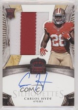 2014 Panini Crown Royale Rookie Silhouettes RPS /199 Carlos Hyde #233 Auto 0q0m