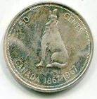 Canada  50 Cents 1967 KM-69   ..3 oz ASW  lotmar4898