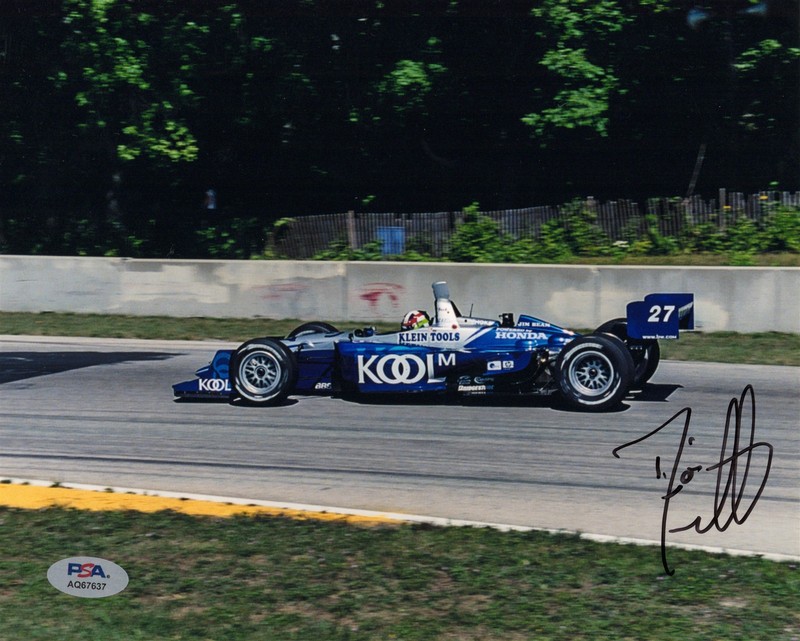 DARIO FRANCHITTI Signed 8x10" Photo PSA/DNA