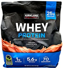 Kirkland Signature Whey Protein Creamy Chocolate 5.4 Lbs EXP 05/2027