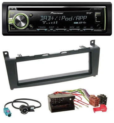 Pioneer DAB USB MP3 AUX CD Autoradio für Mercedes C-Klasse W204 ab 2007 - Bild 1 von 4