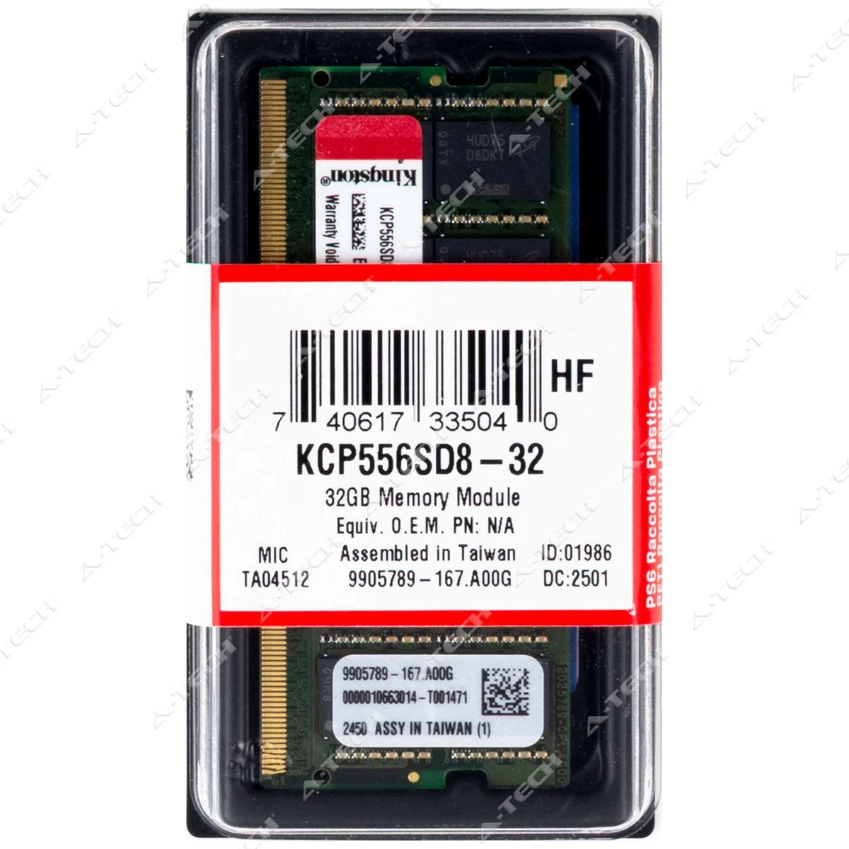Kingston SO-DIMM Computer Memory (RAM) 32 GB Total Capacity for