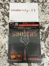 🔥 SINNERS STEELBOOK 4K ULTRA HD + BLU-RAY + DIGITAL NEW SEALED - IN HAND 🔥
