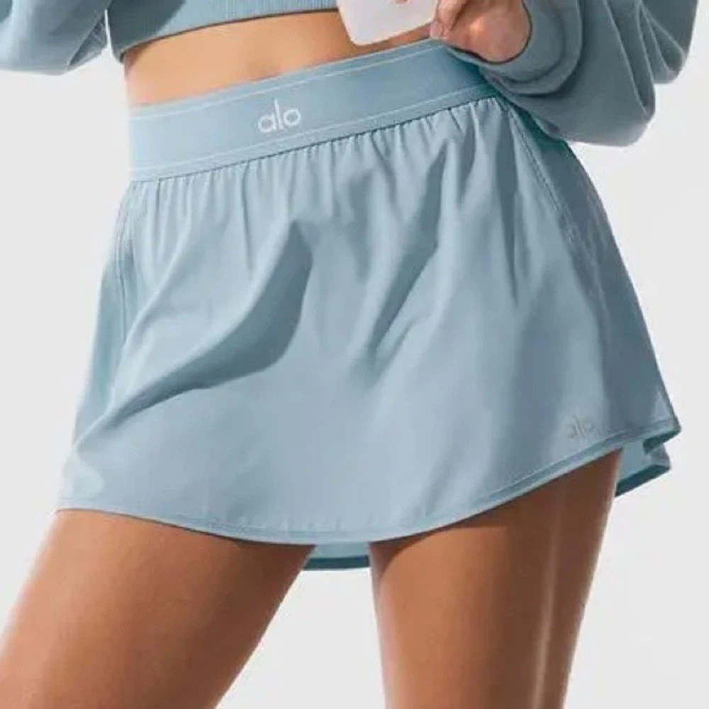 Alo Yoga Match Point Tennis Skirt Celestial Blue XXS | eBay