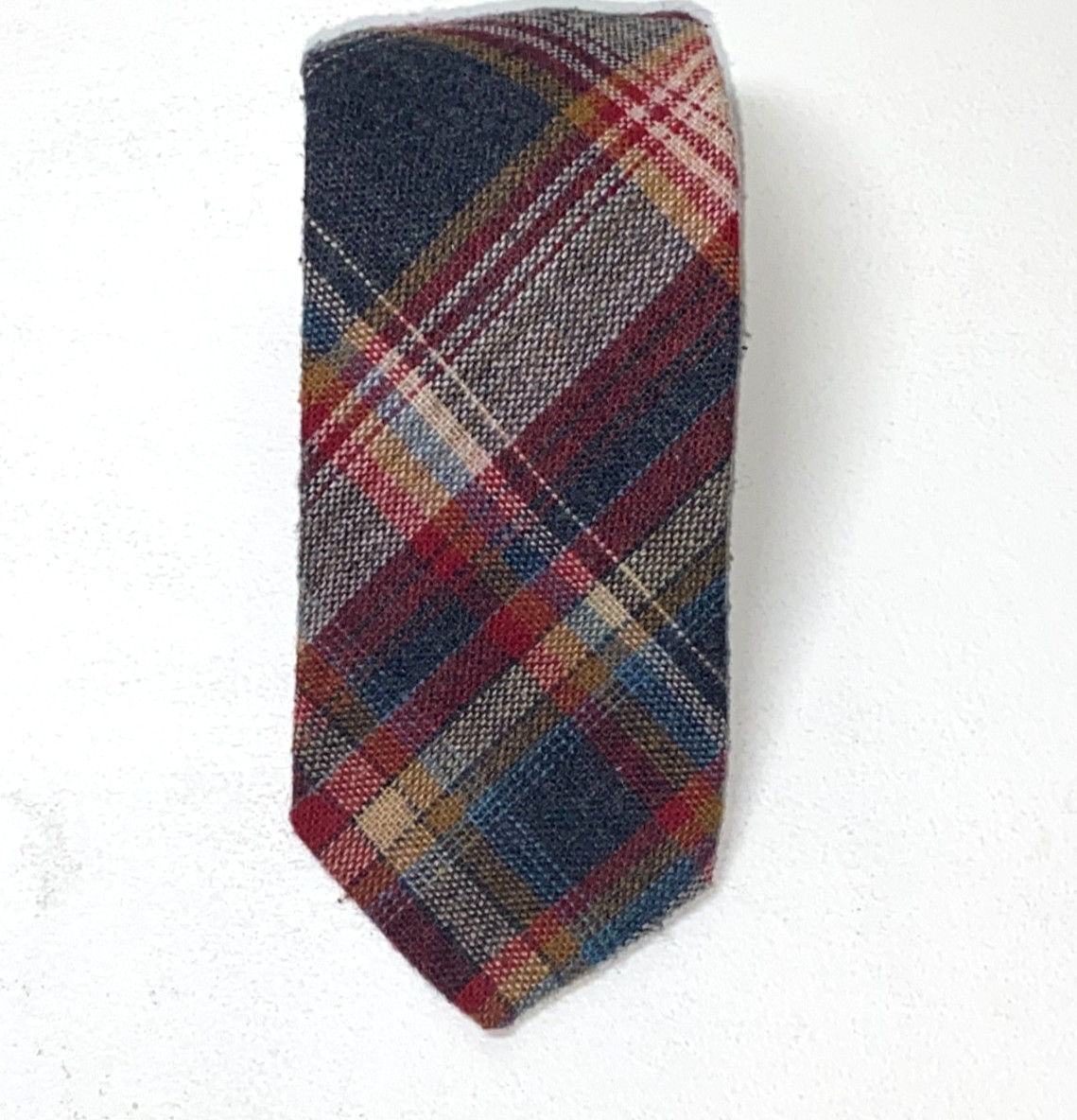 Multicolor Plaid and checks  multi pattern Wool b… - image 8