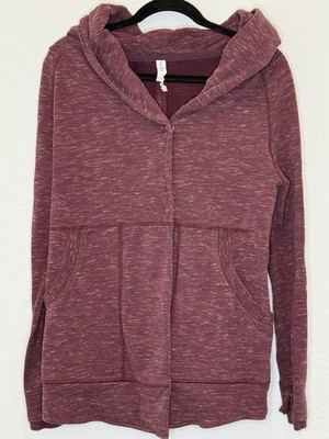 LULULEMON Find Your Centre Wrap Jacket Marled Rust Berry Sz 4 Athleisure Active