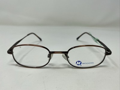 Modern Optical CHEERFUL BROWN 44-18-130 Metal Full Rim Eyeglasses Frame SA19