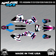 Graphics Kit for Husqvarna TC125 FC250/350/450 (2016-18) Vision - MAGENTA