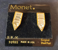 orecchini vintage americani anni 60 a farfallina  firma Monet - vtg earrings