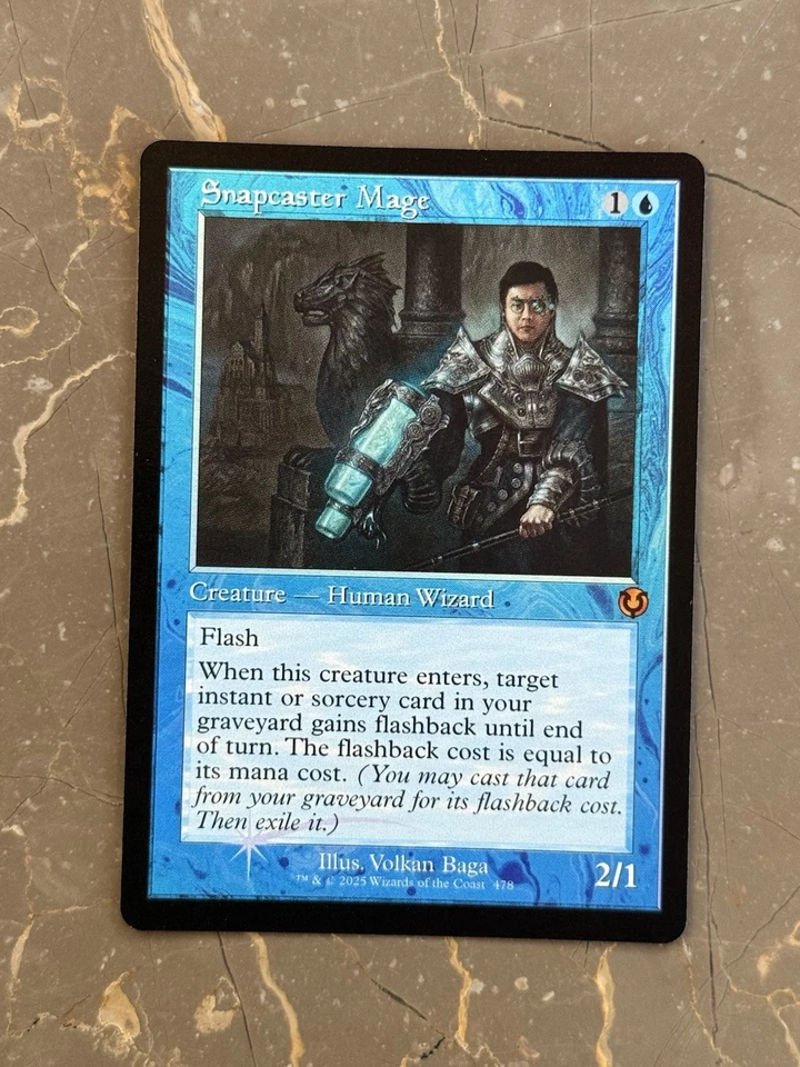 Snapcaster Mage (Retro Frame) FOIL - Innistrad Remastered INR Mythic Rare MTG - Image 2 of 3